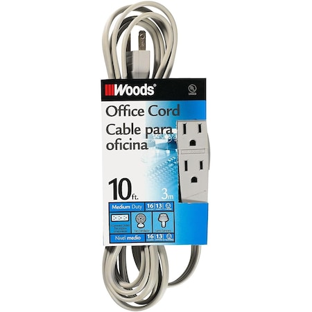 Woods Outlet Tap, 16/3, 10 PK 10 ft. 5607